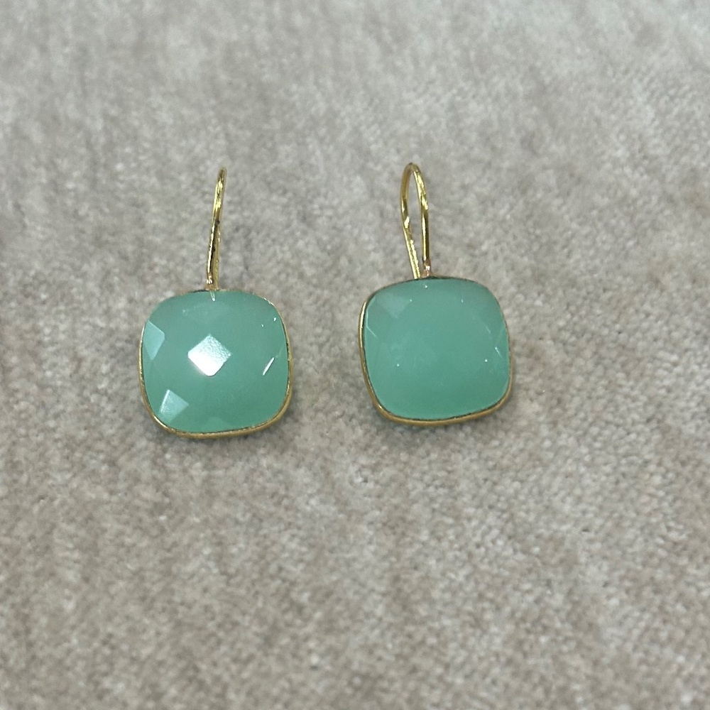 Turquoise Dangling Earrings with Original Gift Wrap
